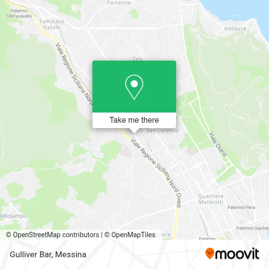 Gulliver Bar map