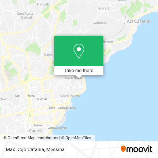 Max Dojo Catania map