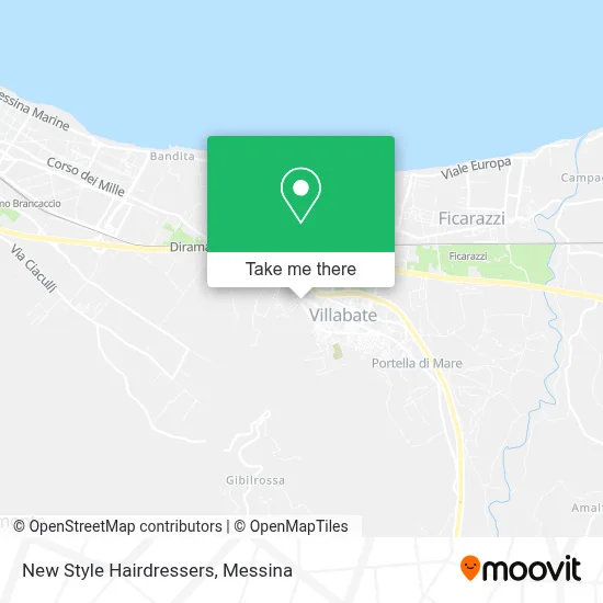 New Style Hairdressers map