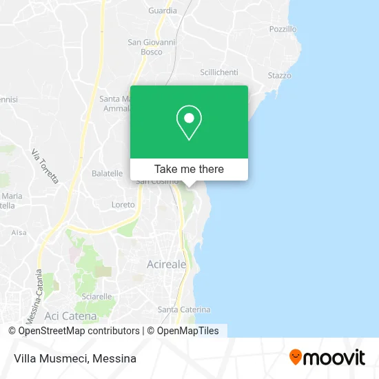 Villa Musmeci map