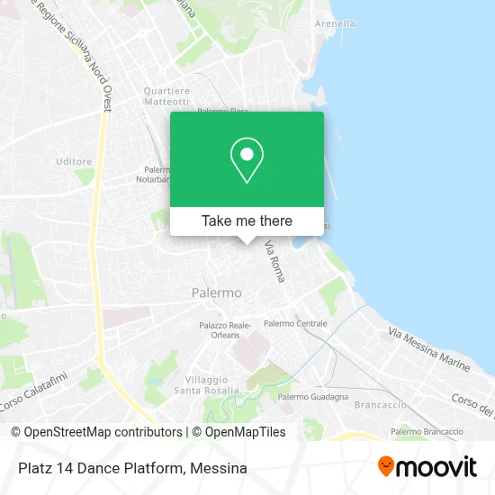 Platz 14 Dance Platform map