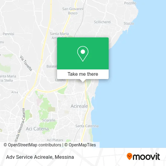 Adv Service Acireale map