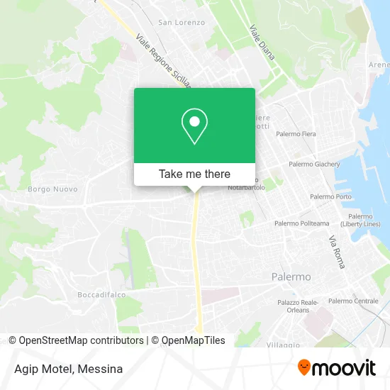 Agip Motel map
