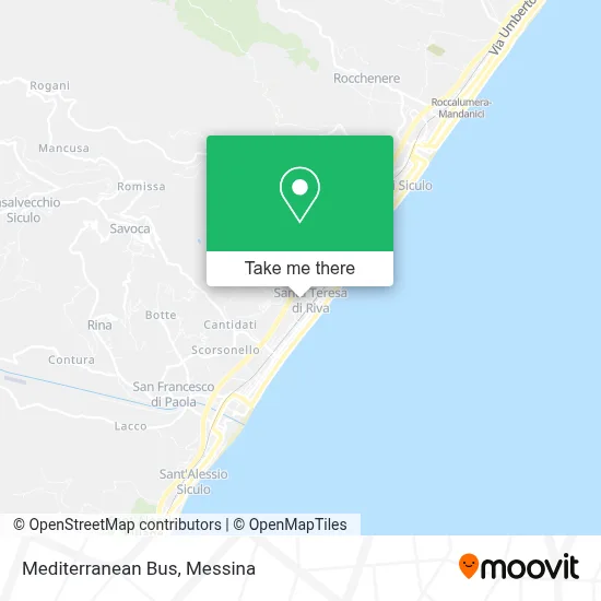 Mediterranean Bus map