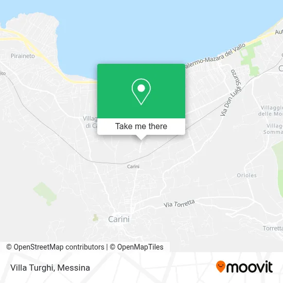 Villa Turghi map