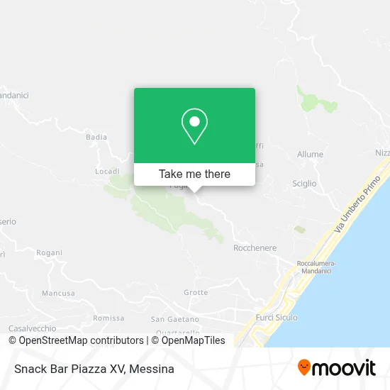Snack Bar Piazza XV map