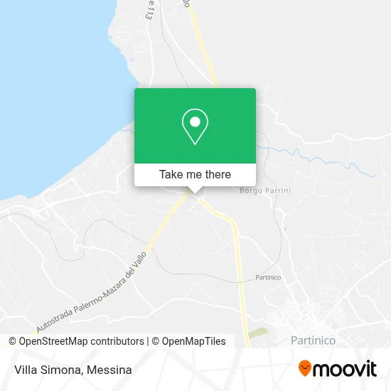 Villa Simona map
