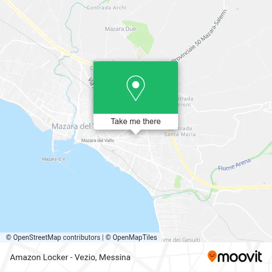 Amazon Locker - Vezio map