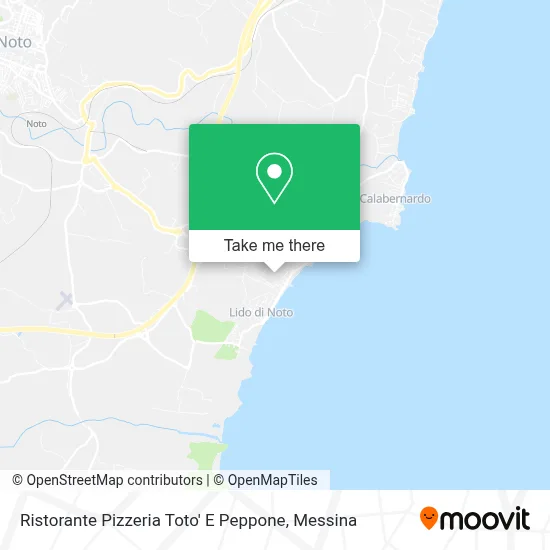 Ristorante Pizzeria Toto' E Peppone map