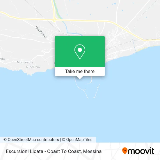 Escursioni Licata - Coast To Coast map