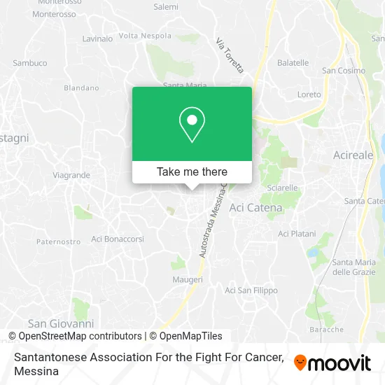Santantonese Association For the Fight For Cancer map