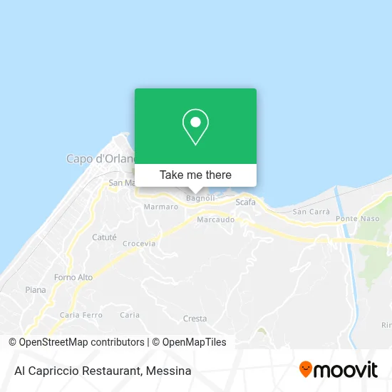 Al Capriccio Restaurant map