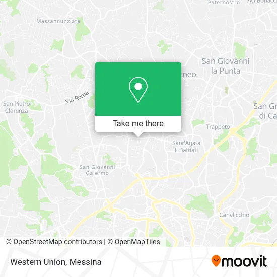Western Union map
