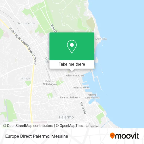 Europe Direct Palermo map