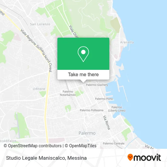 Studio Legale Maniscalco map