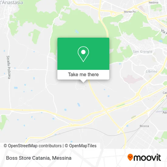 Boss Store Catania map