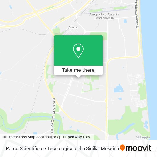 Parco Scientifico e Tecnologico della Sicilia map