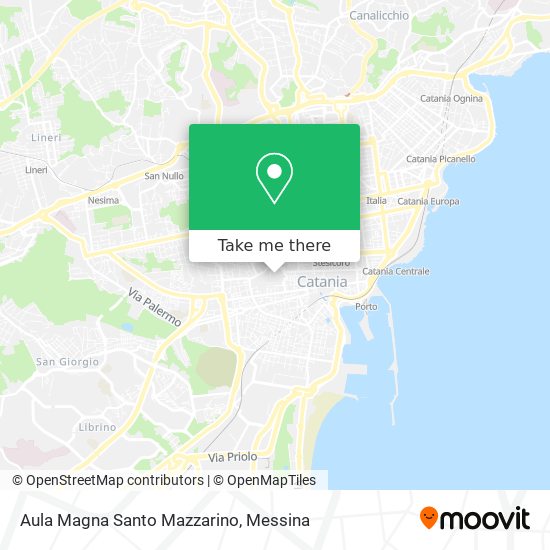 Aula Magna Santo Mazzarino map