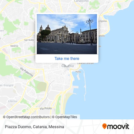 Piazza Duomo, Catania map