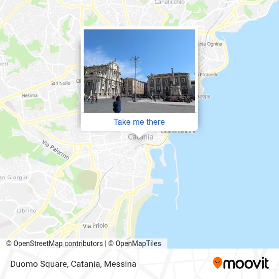 Duomo Square, Catania map
