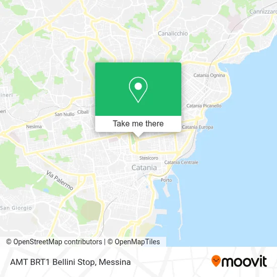 AMT BRT1 Bellini Stop map