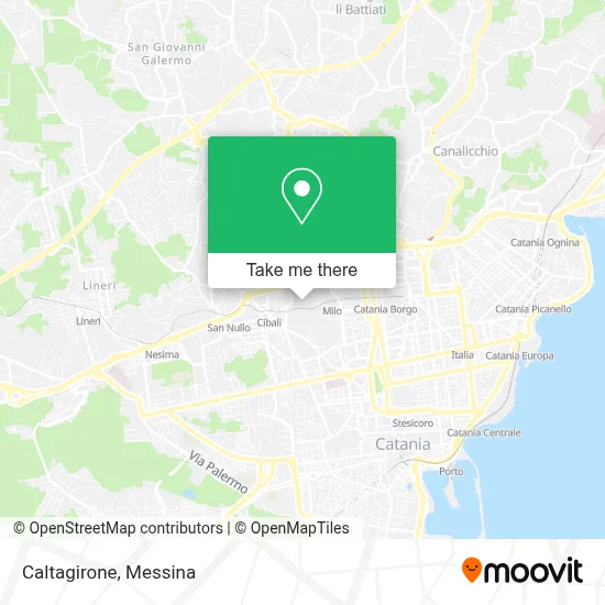 Caltagirone map