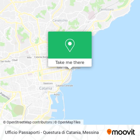 Ufficio Passaporti - Questura di Catania map