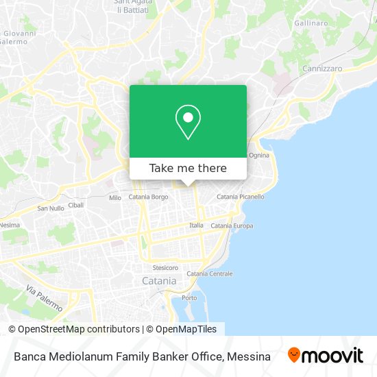 Banca Mediolanum Family Banker Office map