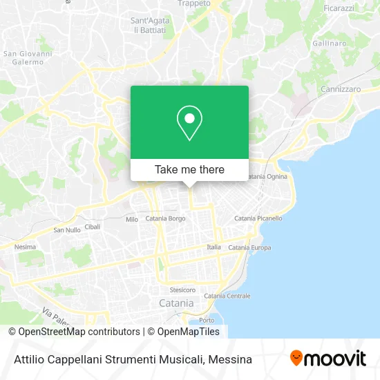 Attilio Cappellani Strumenti Musicali map