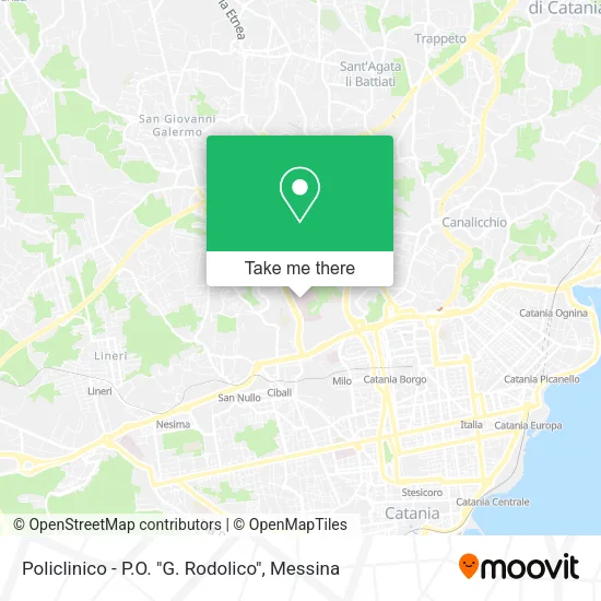 Rodolico Hospital map