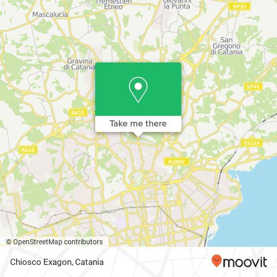 Chiosco Exagon map