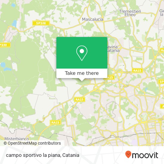 campo sportivo la piana map