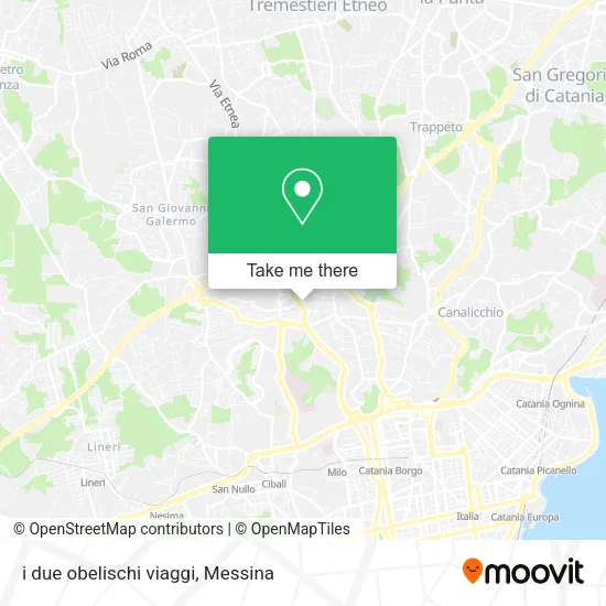 i due obelischi viaggi map