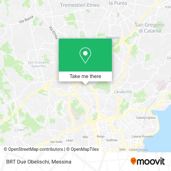 BRT Due Obelischi map