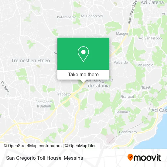 San Gregorio Toll House map