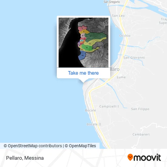 Pellaro map