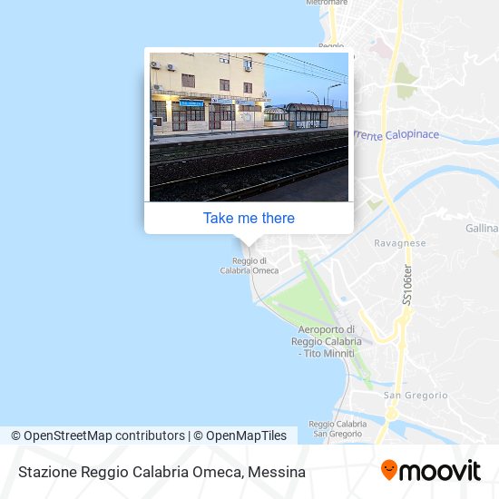 Stazione Reggio Calabria Omeca map