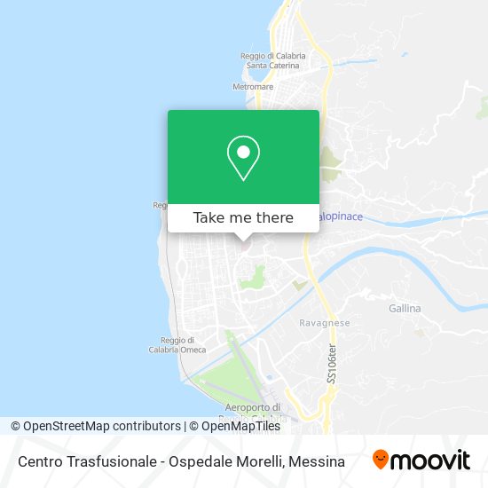 Centro Trasfusionale - Ospedale Morelli map