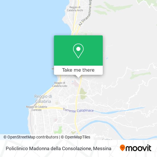 Policlinico Madonna della Consolazione map