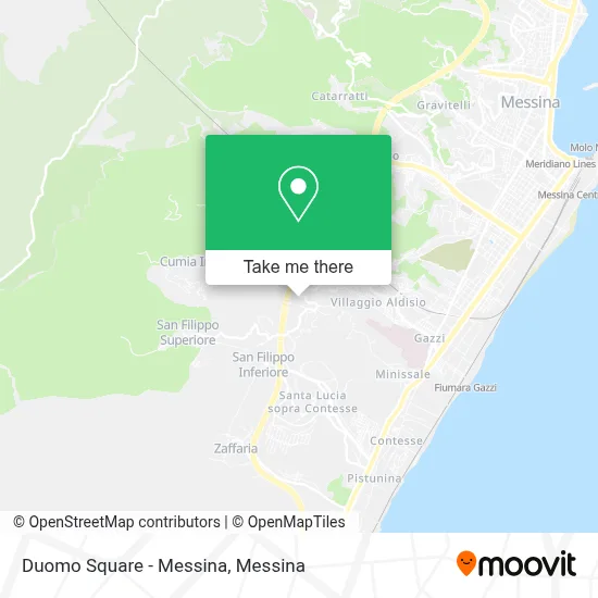 Duomo Square - Messina map