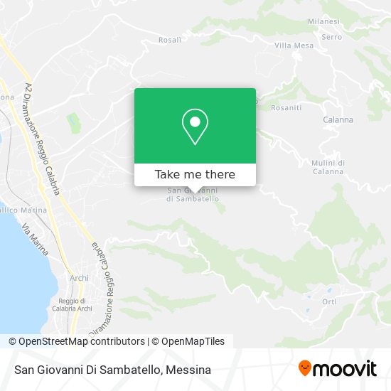 San Giovanni Di Sambatello map