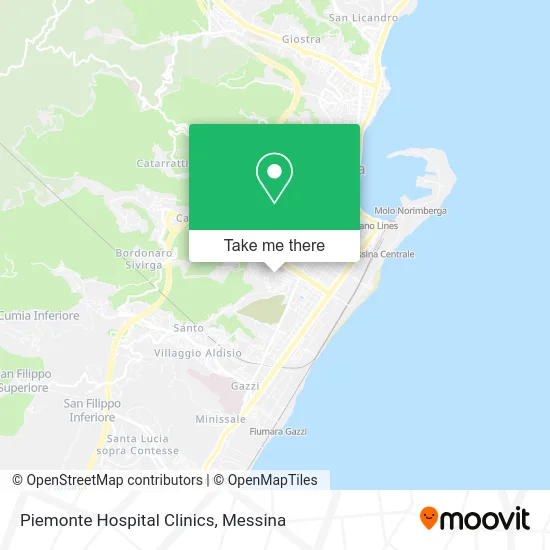 Piemonte Hospital Clinics map