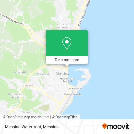 Messina Waterfront map