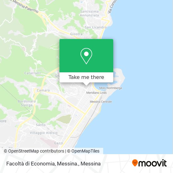 Facoltà di Economia, Messina. map