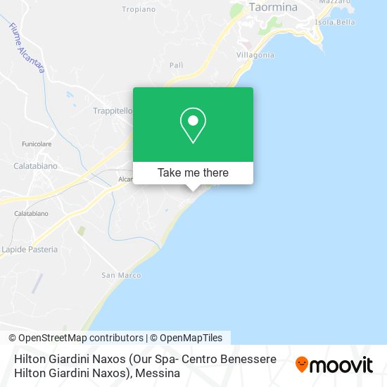 Hilton Giardini Naxos (Our Spa- Centro Benessere Hilton Giardini Naxos) map