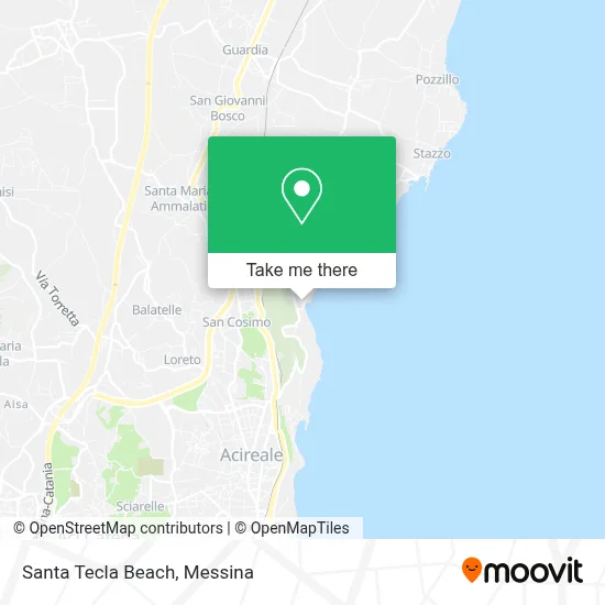 Santa Tecla Beach map