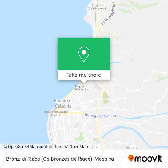 Bronzi di Riace (Os Bronzes de Riace) map