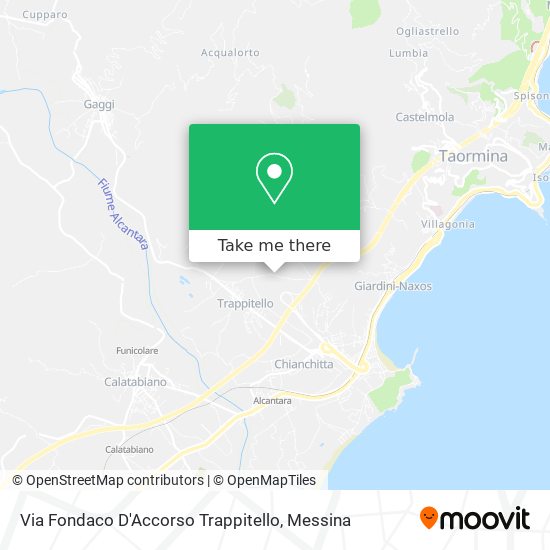 Via Fondaco D'Accorso Trappitello map