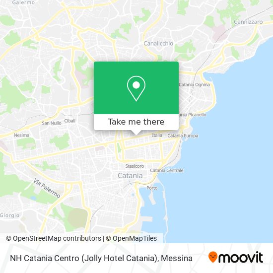 NH Catania Centro (Jolly Hotel Catania) map