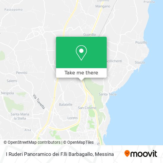 I Ruderi Panoramico dei F.lli Barbagallo map